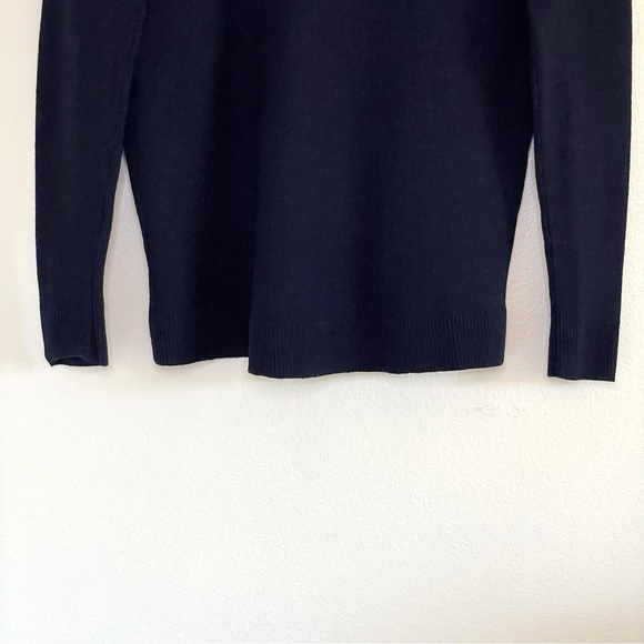 NEW Madewell Kimball Colorblock Wool Blend Pullover Sweater Grey Navy Blue Small - Picture 10 of 14